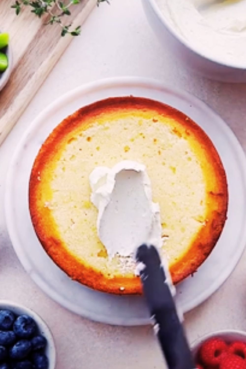 Sunshine on a Plate: Lemon Layer Cake with Fresh Berries